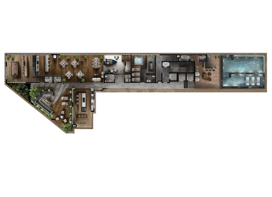 Planta — Pavimento rooftop