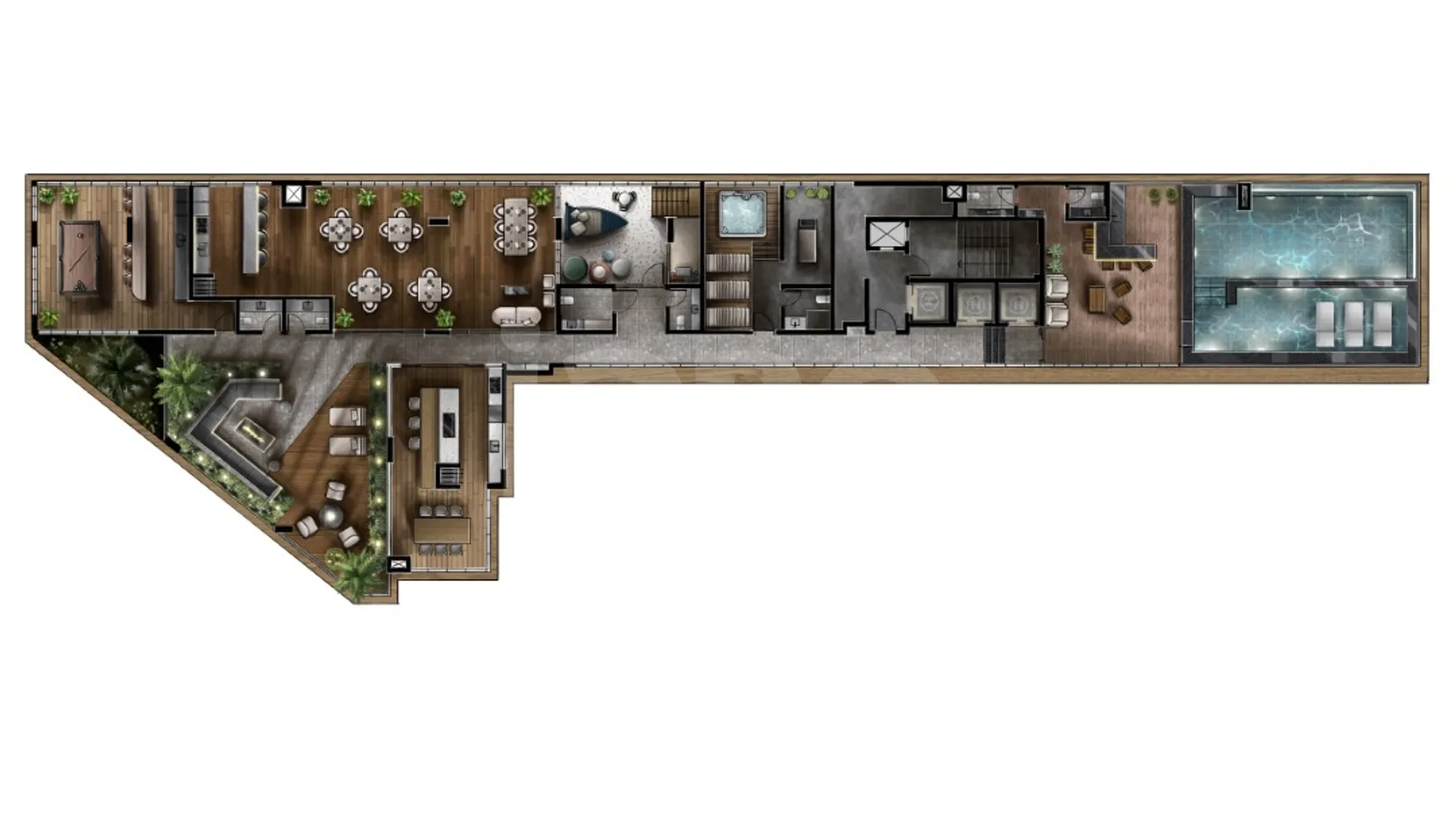 Planta — Pavimento rooftop