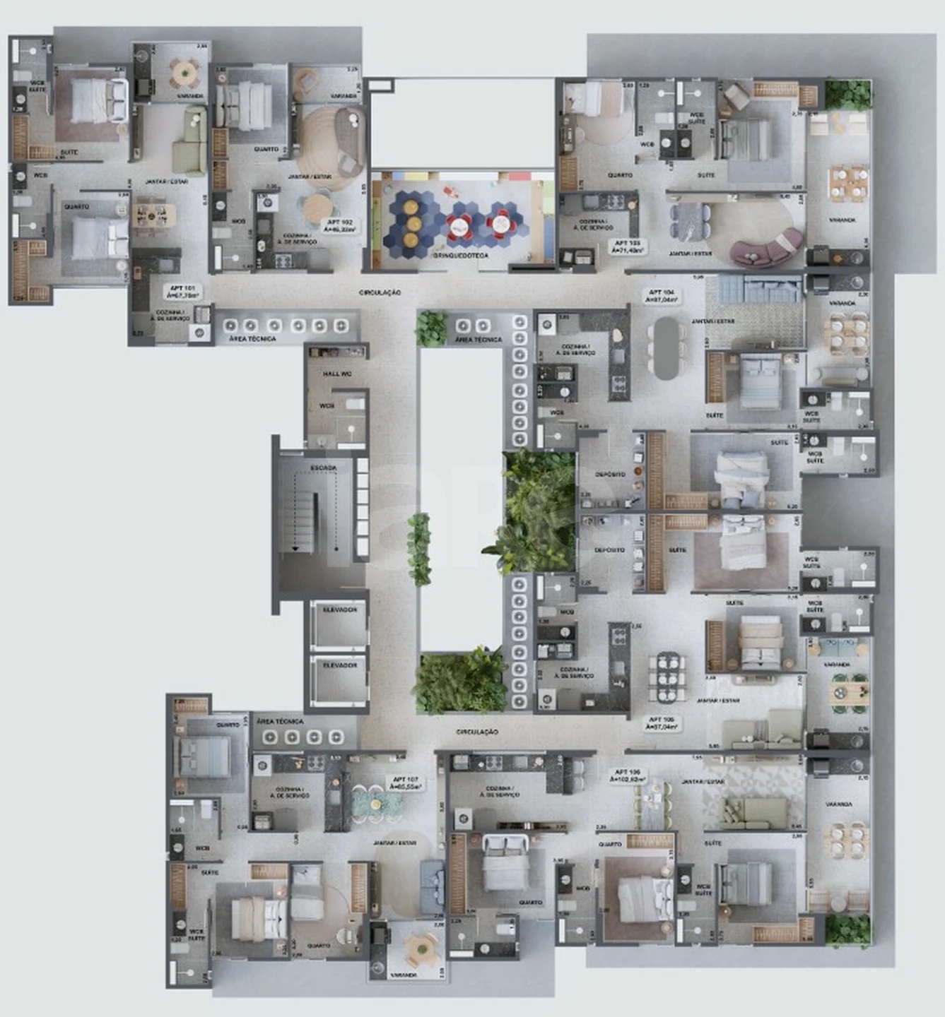 Planta — Pavimento 1