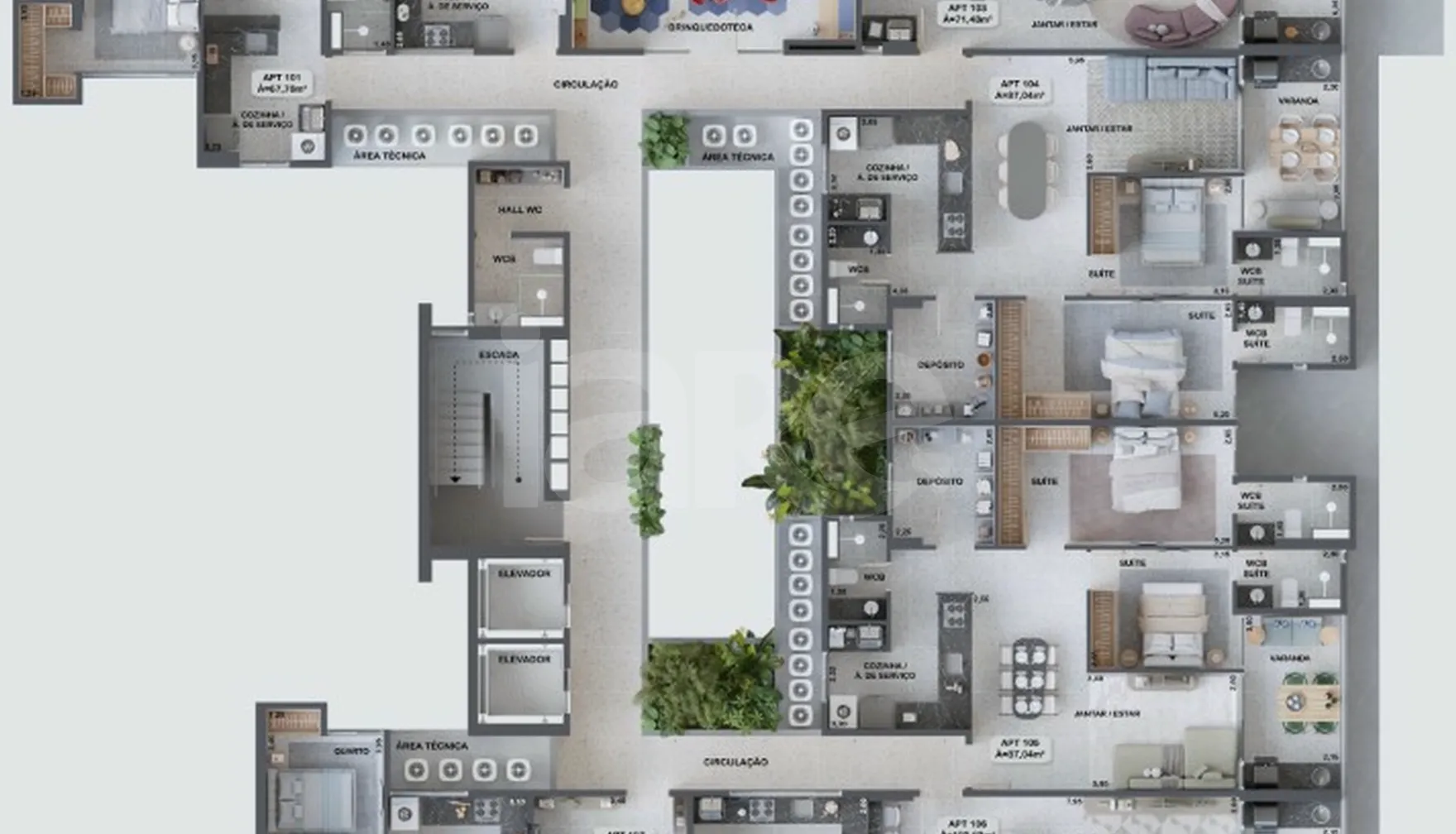 Planta — Pavimento 1