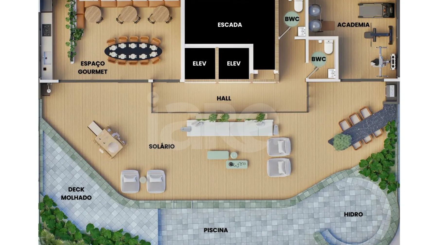 Planta — Pavimento rooftop