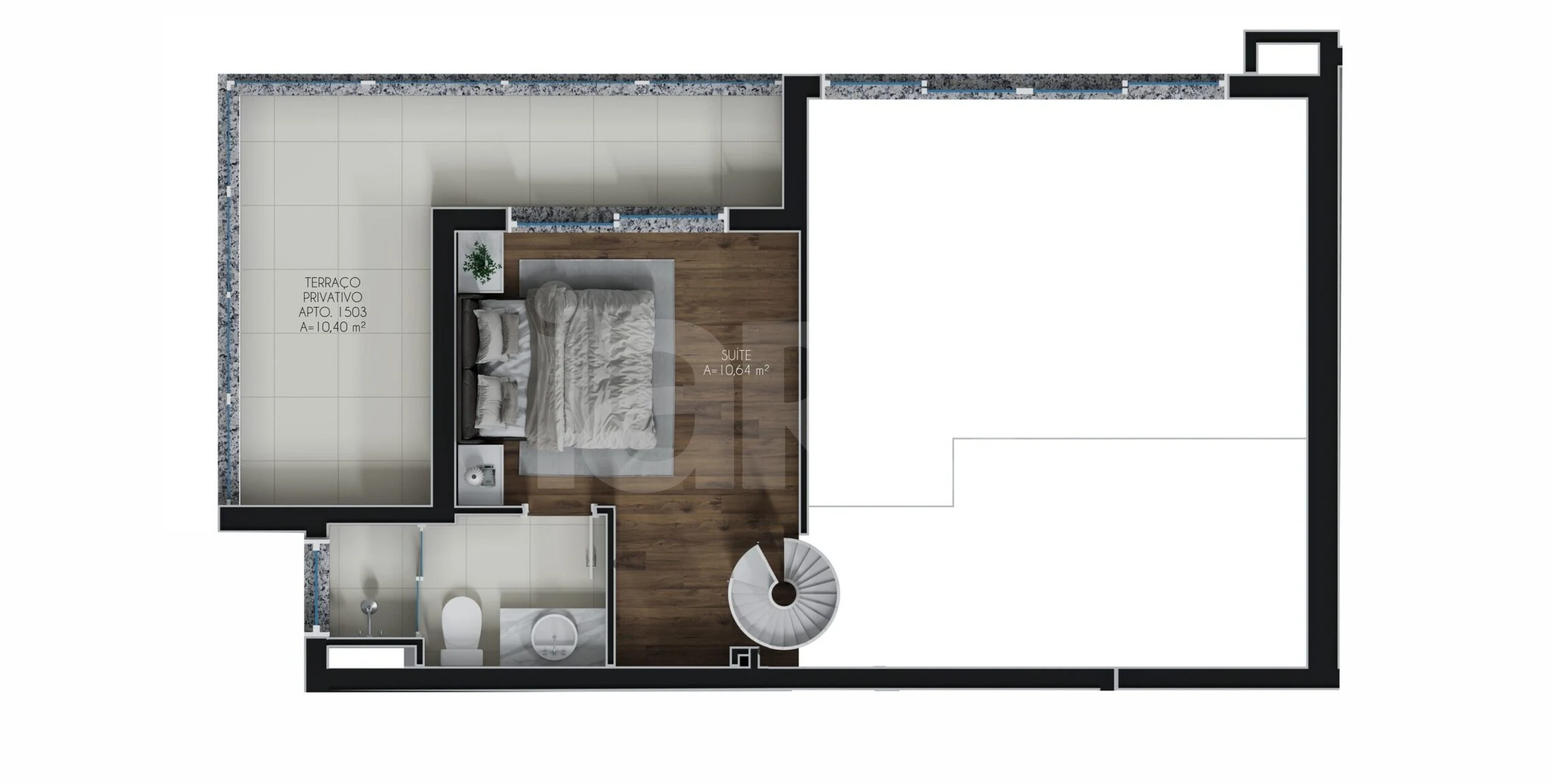 Planta — Apartamento 79 m²