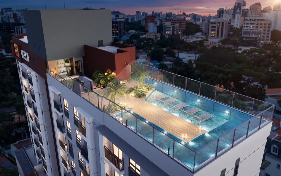 Rooftop Perdizes - Studio com 22 m², em Perdizes — foto 16