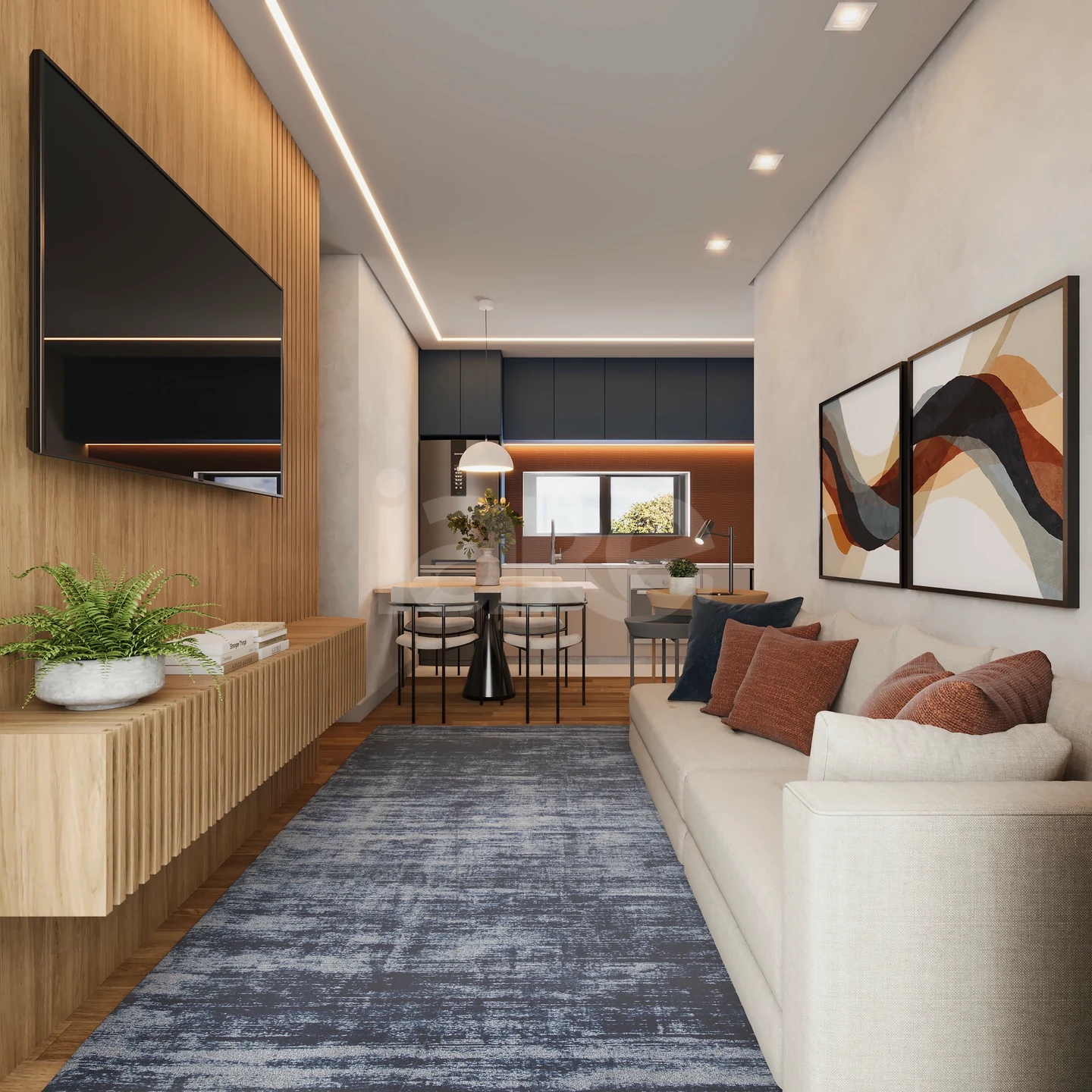 Planta — Apartamento 57,66 m²