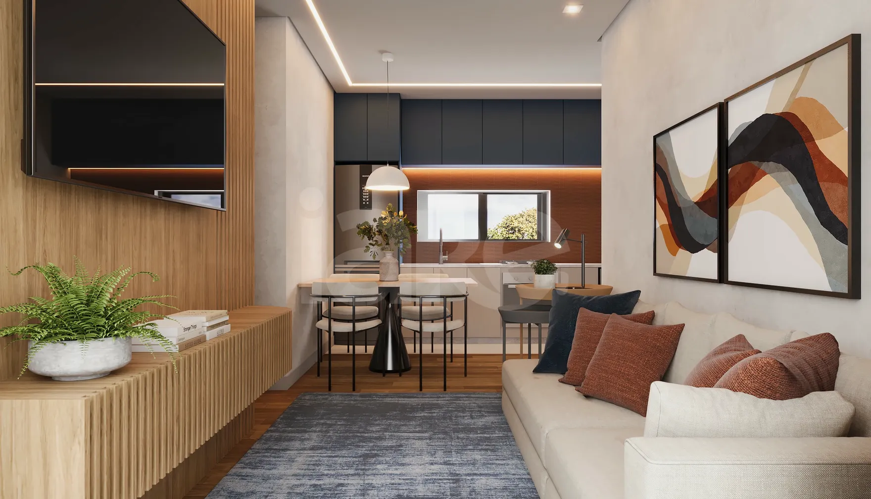 Planta — Apartamento 57,66 m²