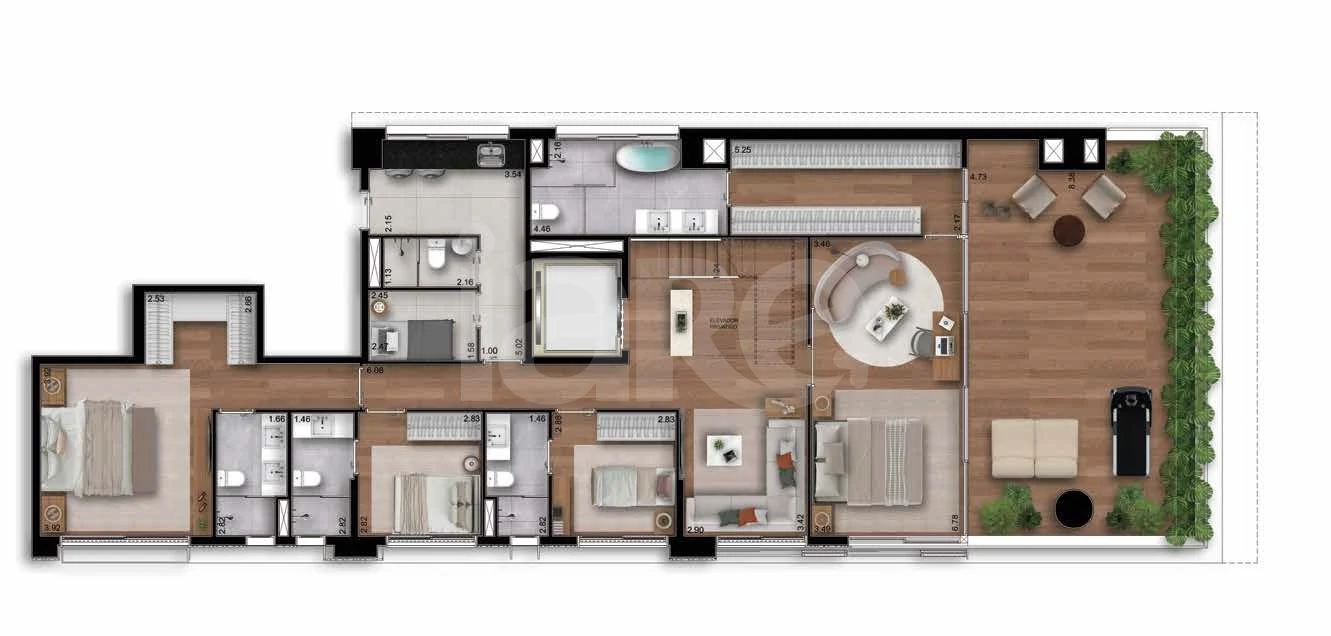 Planta — Garden 331,24 m²