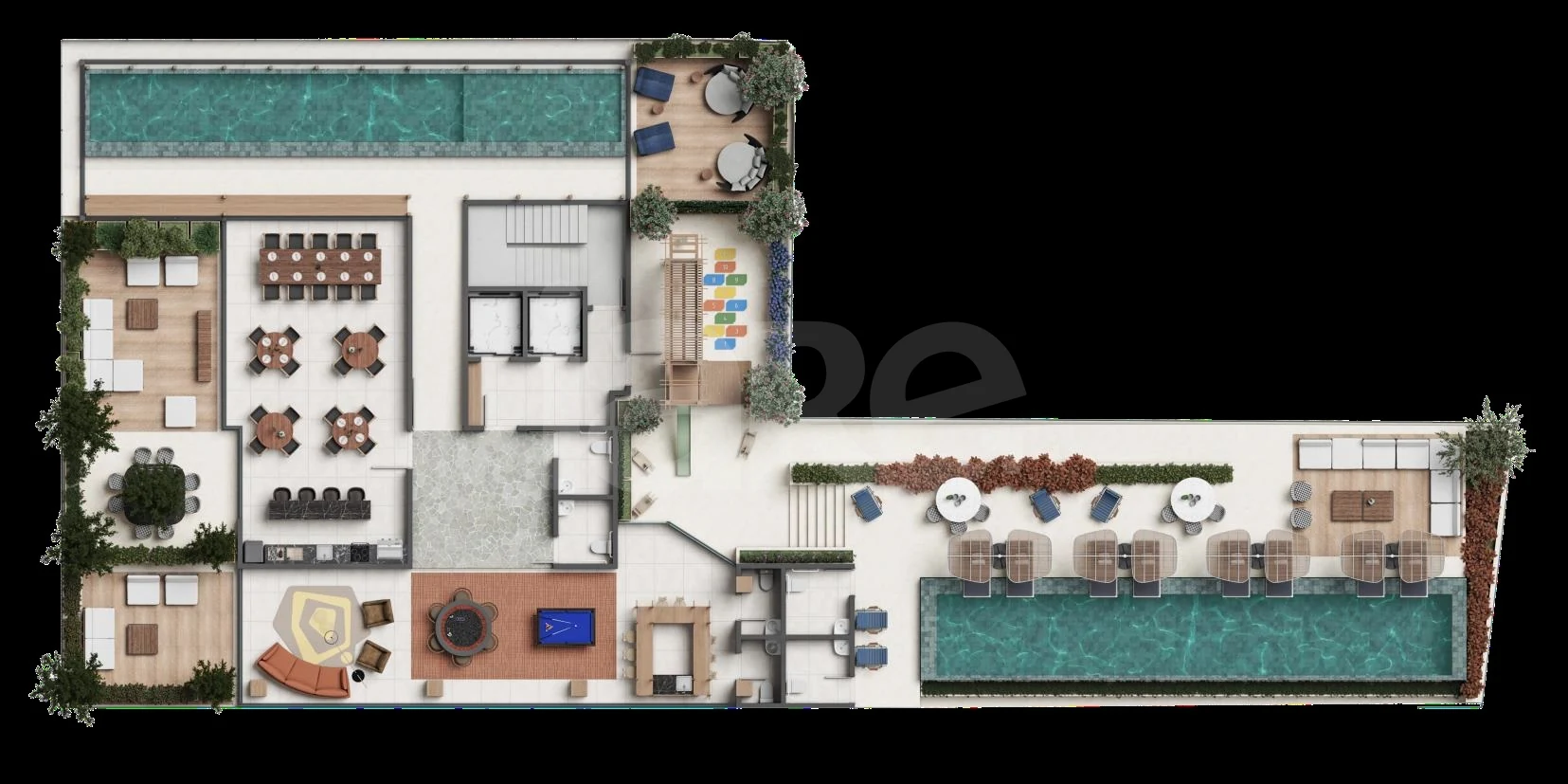 Planta — Pavimento lazer