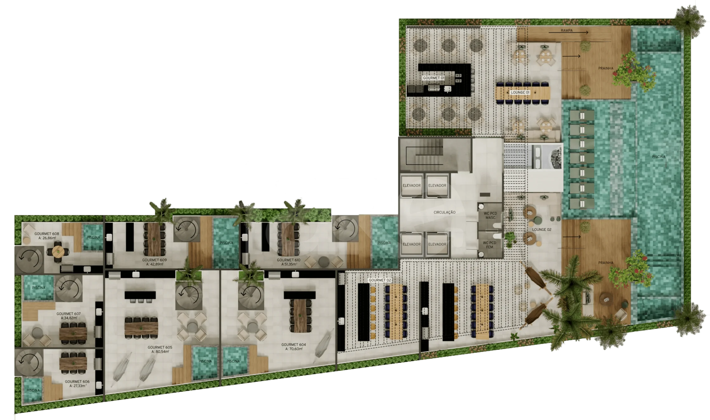 Planta — Pavimento rooftop