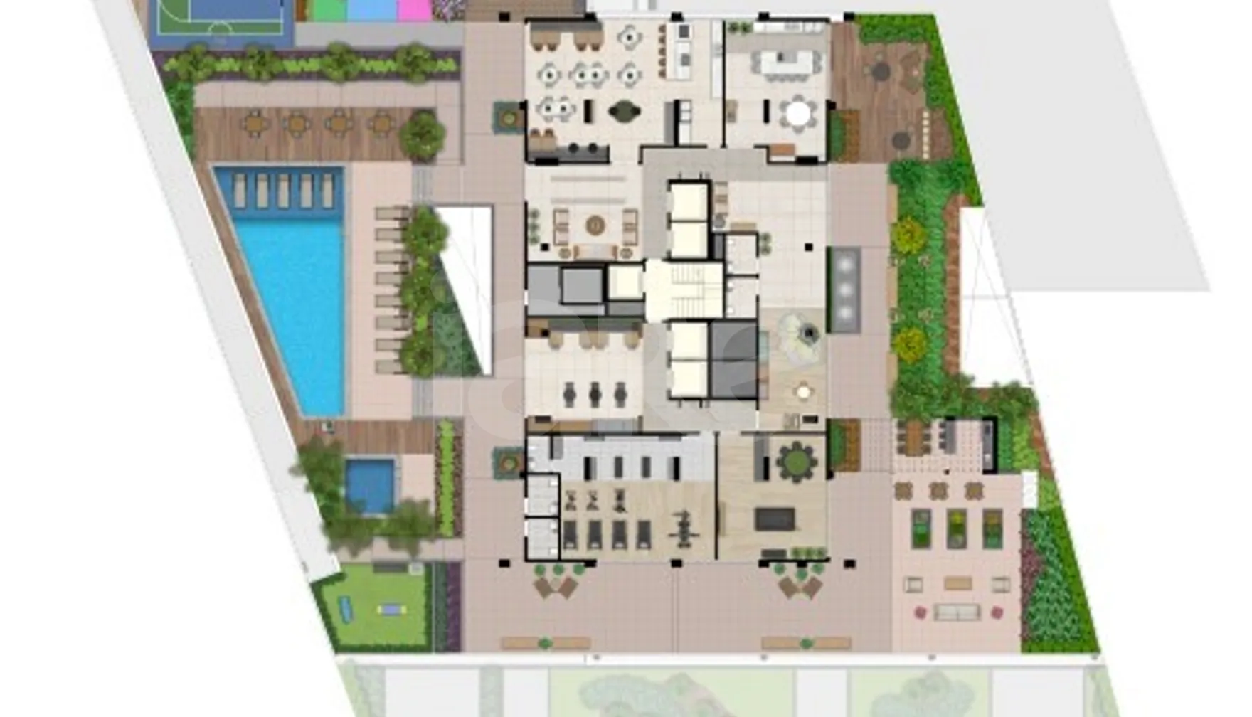 Planta — Pavimento lazer