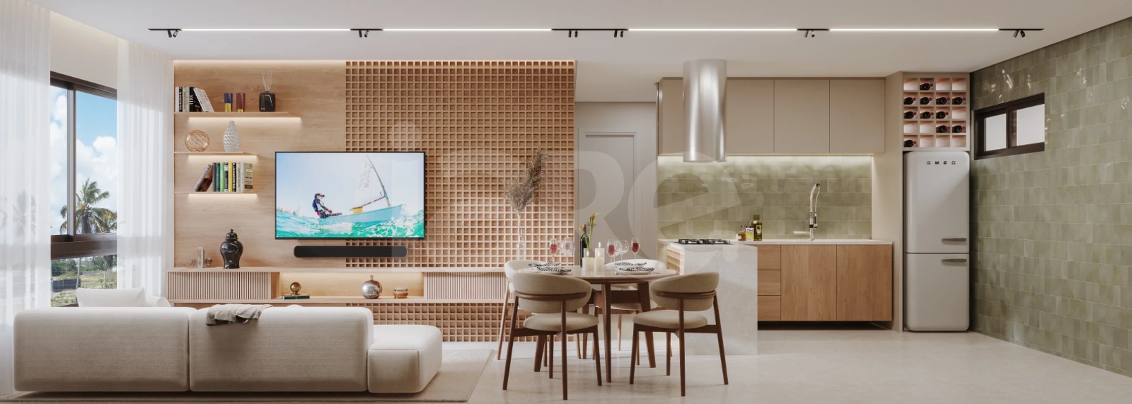 Al Mare Parque - Apartamento com 69,7 m², em Jardim Oceania — foto 2