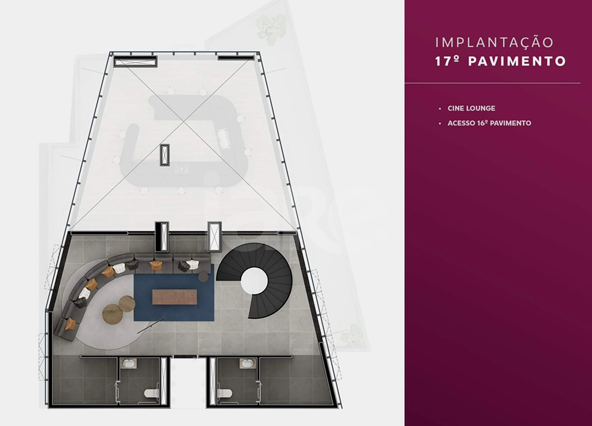 Planta — Implantação 17º Pavimento
