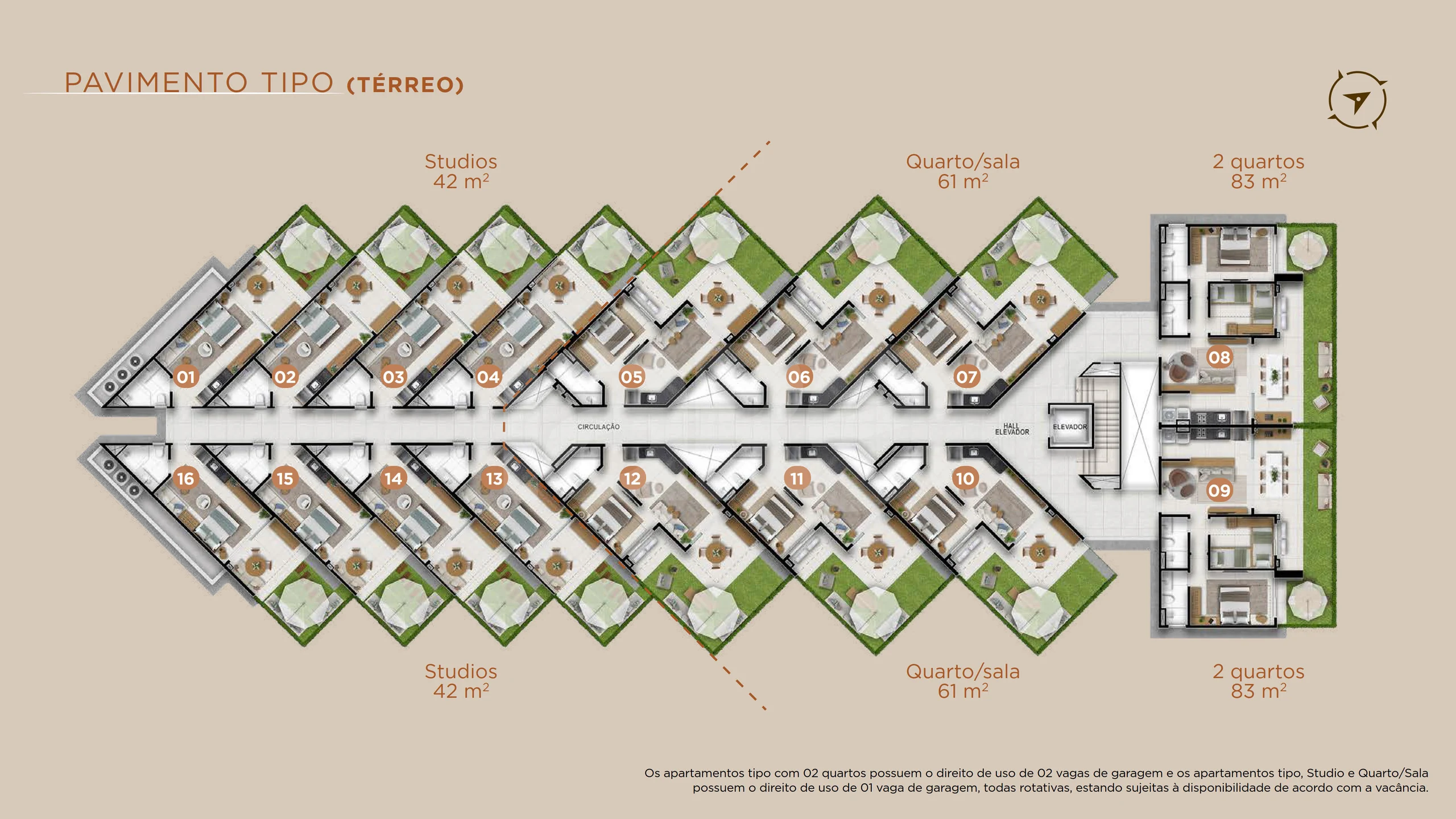 Planta — Pavimento Tipo Térreo (aptos)