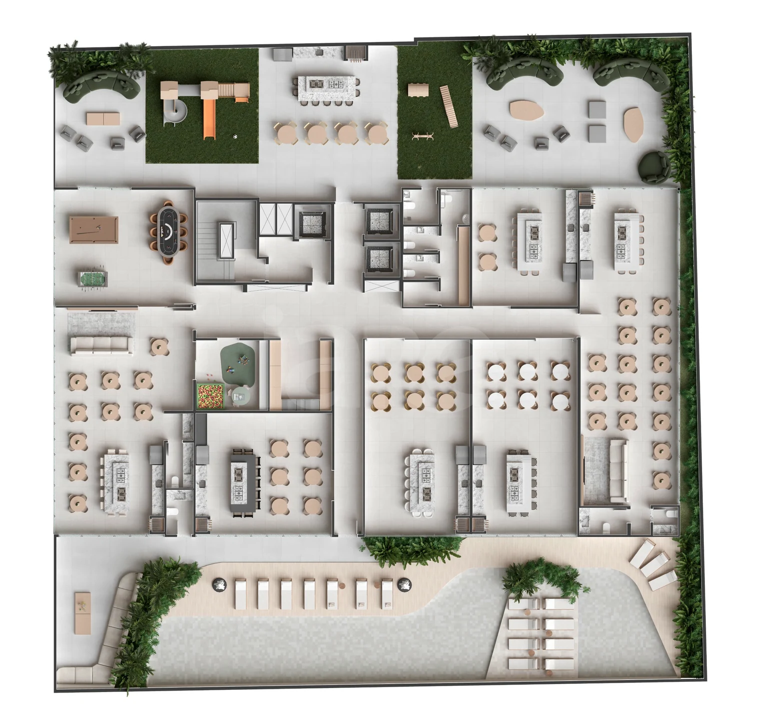 Planta — Pavimento lazer