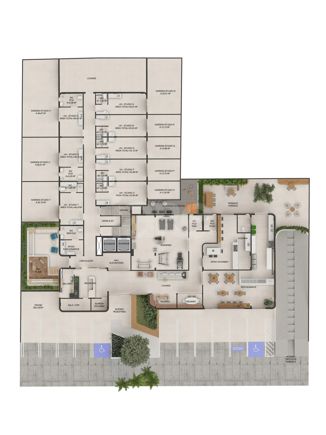 Planta — Pavimento térreo