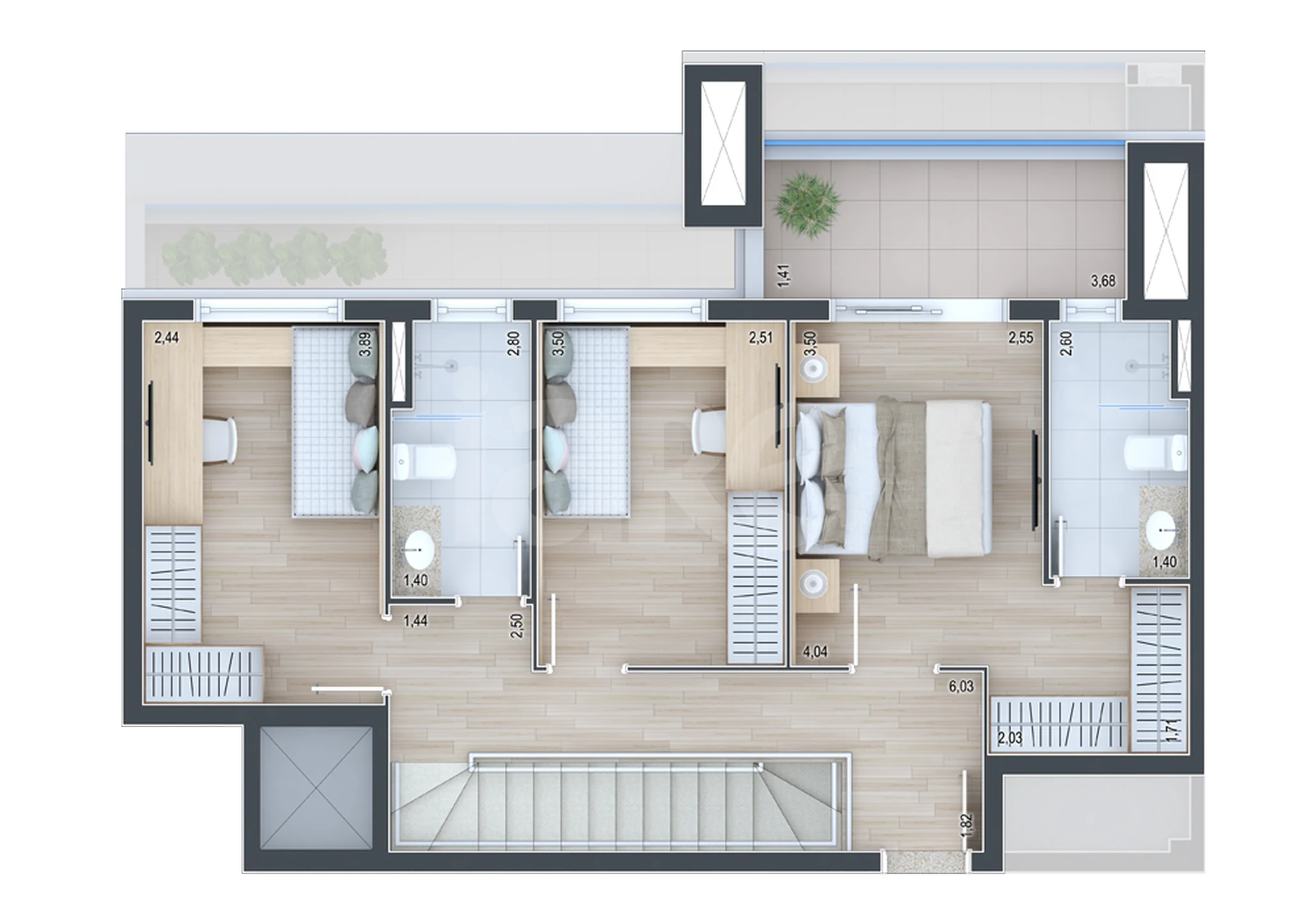 Planta — Garden 129,91 m²