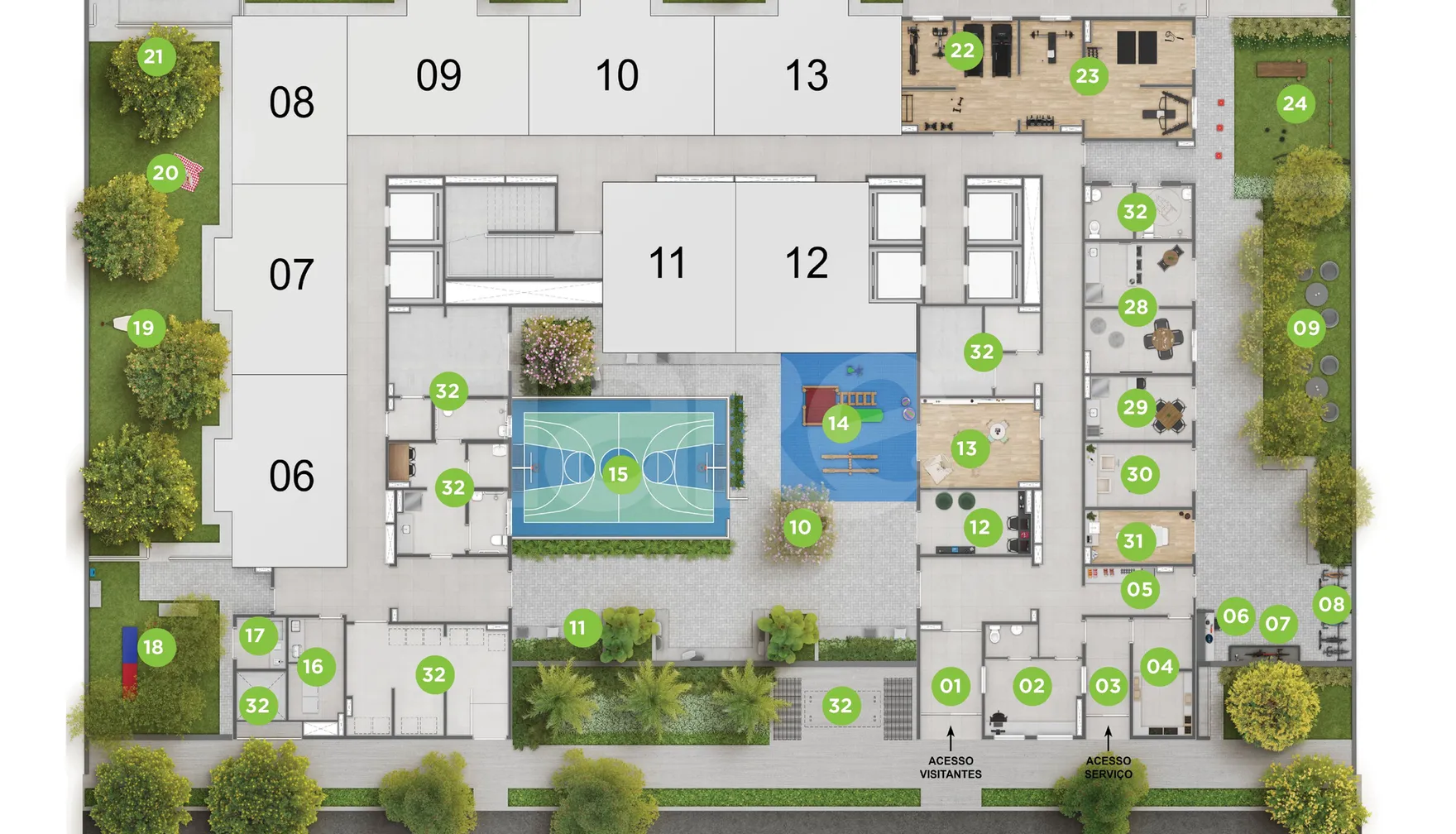 Planta — Pavimento térreo