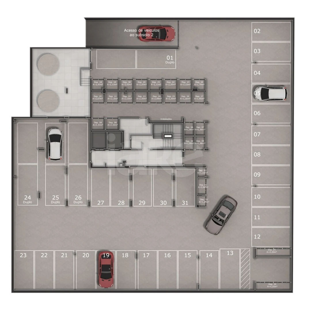 Planta — Pavimento subsolo 2
