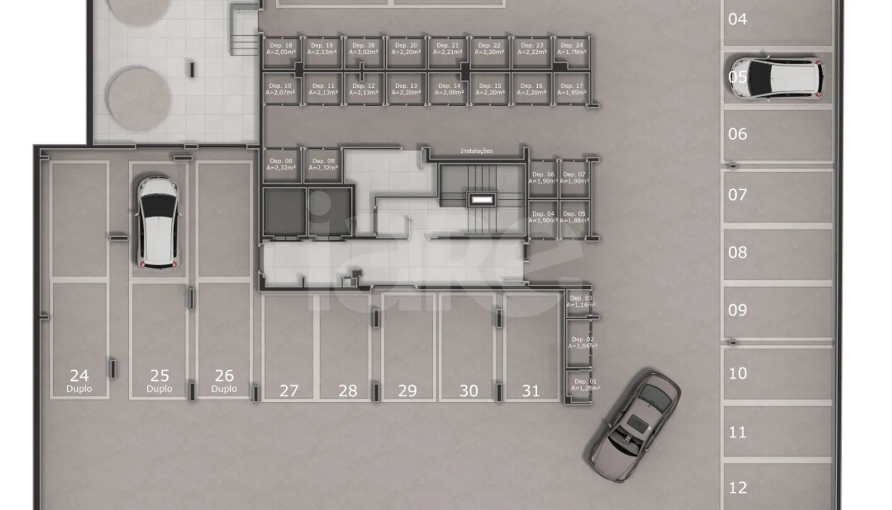 Planta — Pavimento subsolo 2