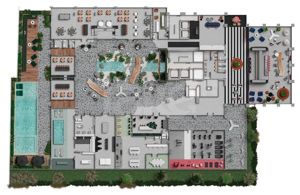 Planta — Pavimento lazer