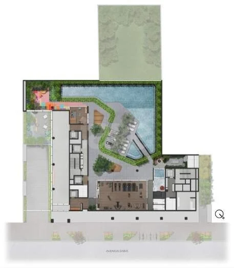 Planta — Pavimento lazer