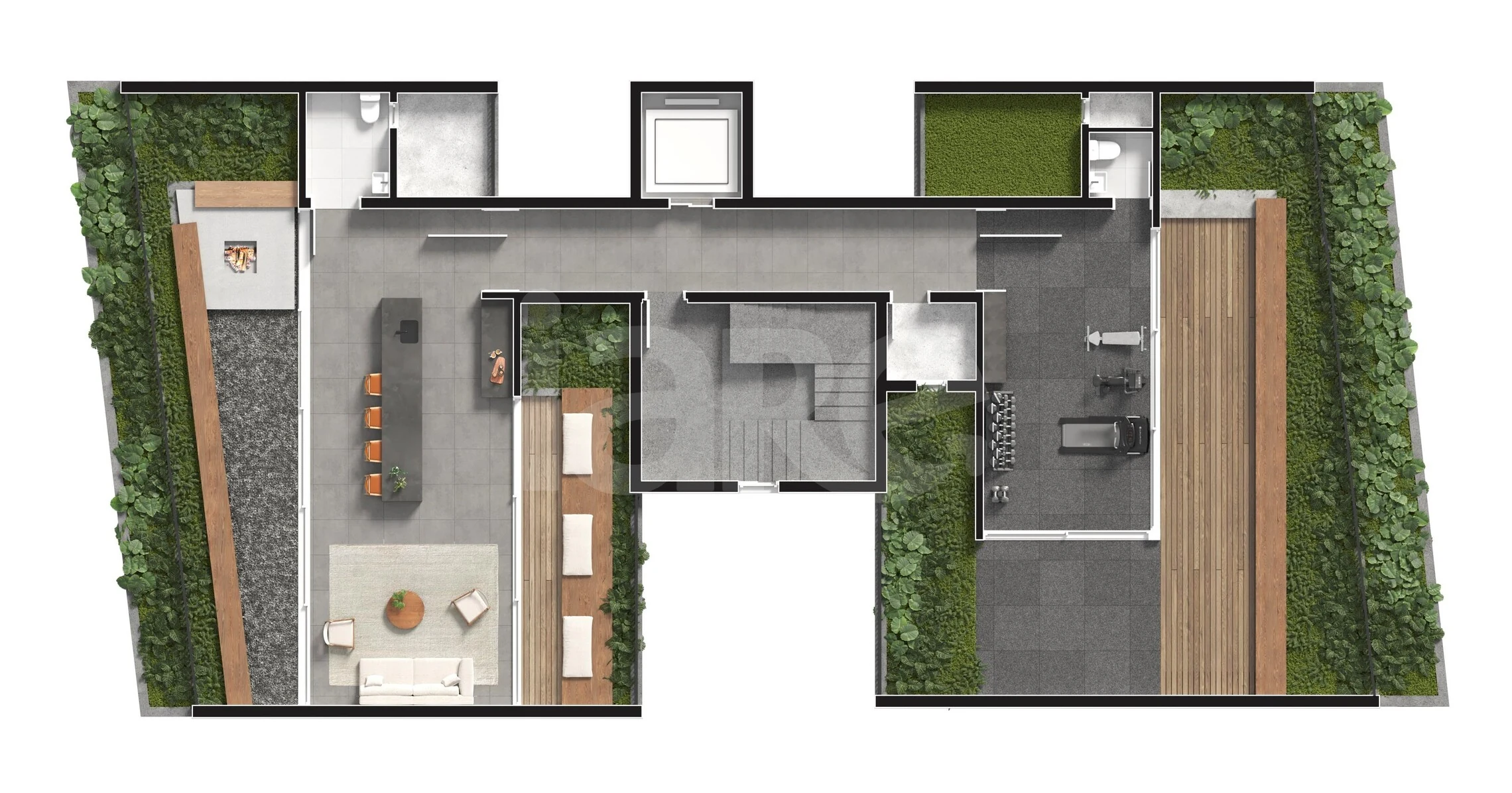 Planta — Pavimento rooftop