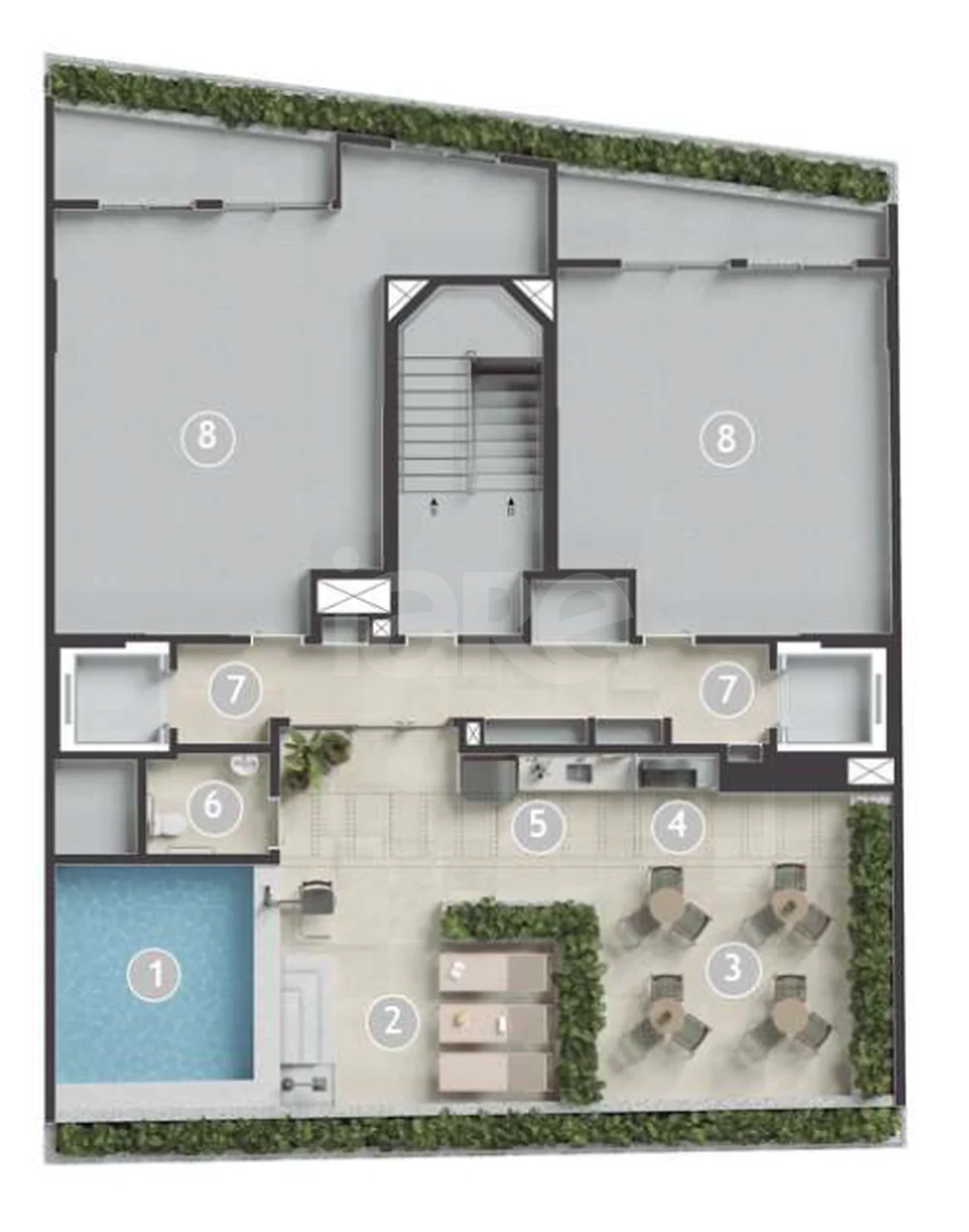 Planta — Pavimento rooftop