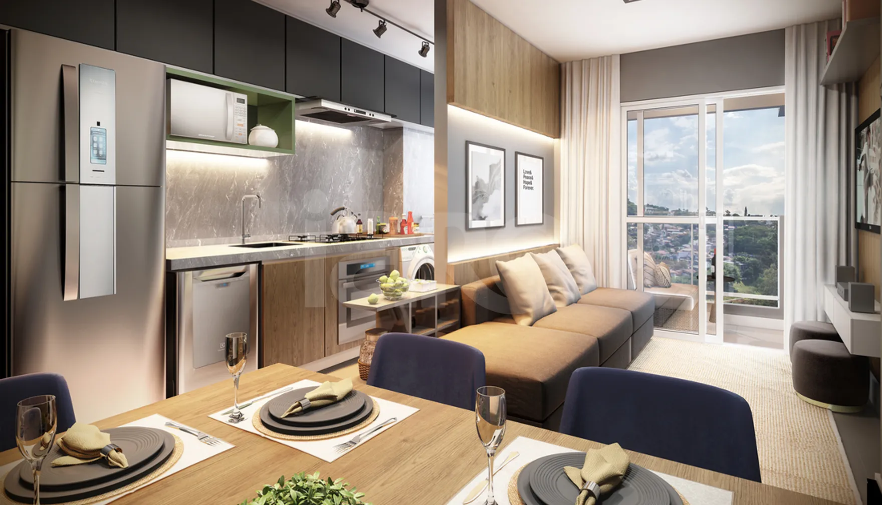 Morada Da Serra - Apartamento com 51,12 m², em Jardim Rodeio — foto 2