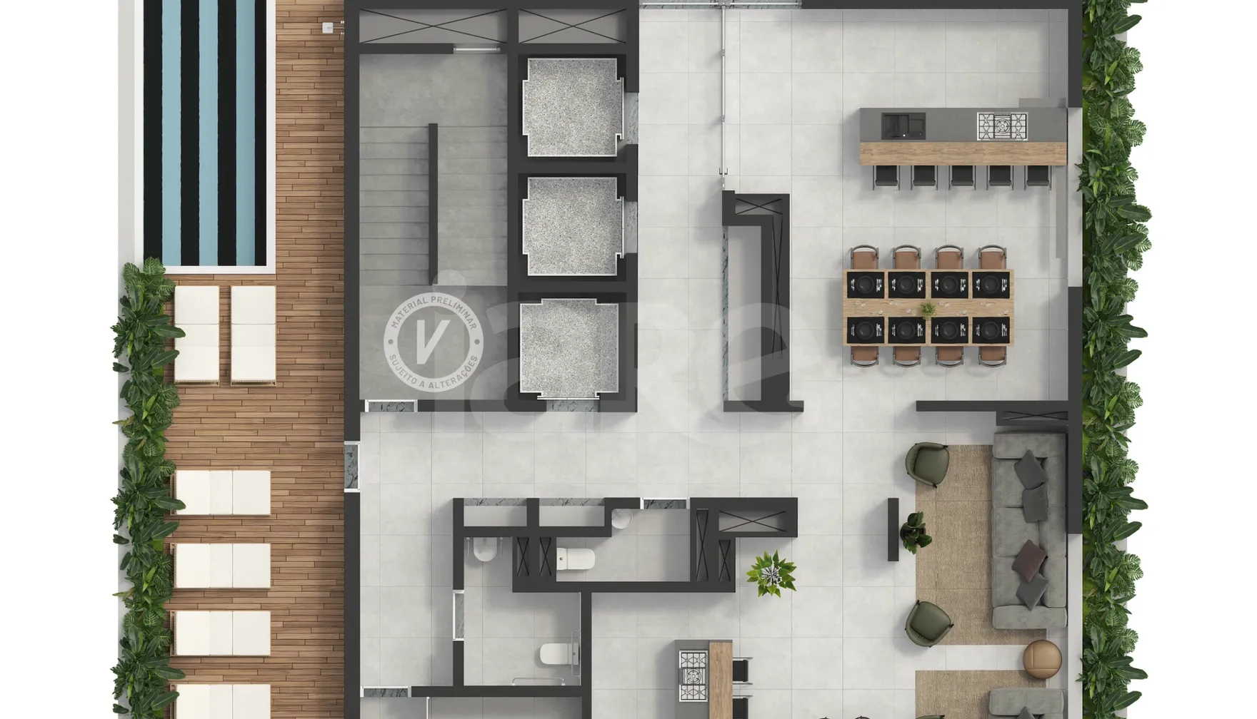 Planta — Pavimento 13