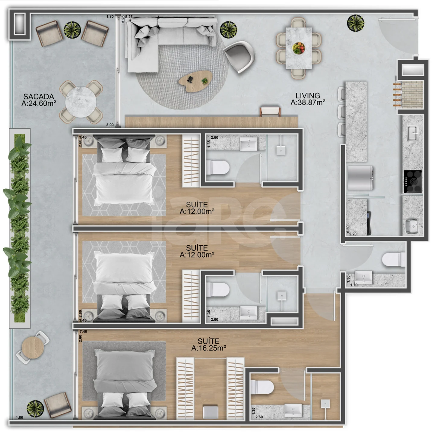 Planta — Garden 184,15 m²