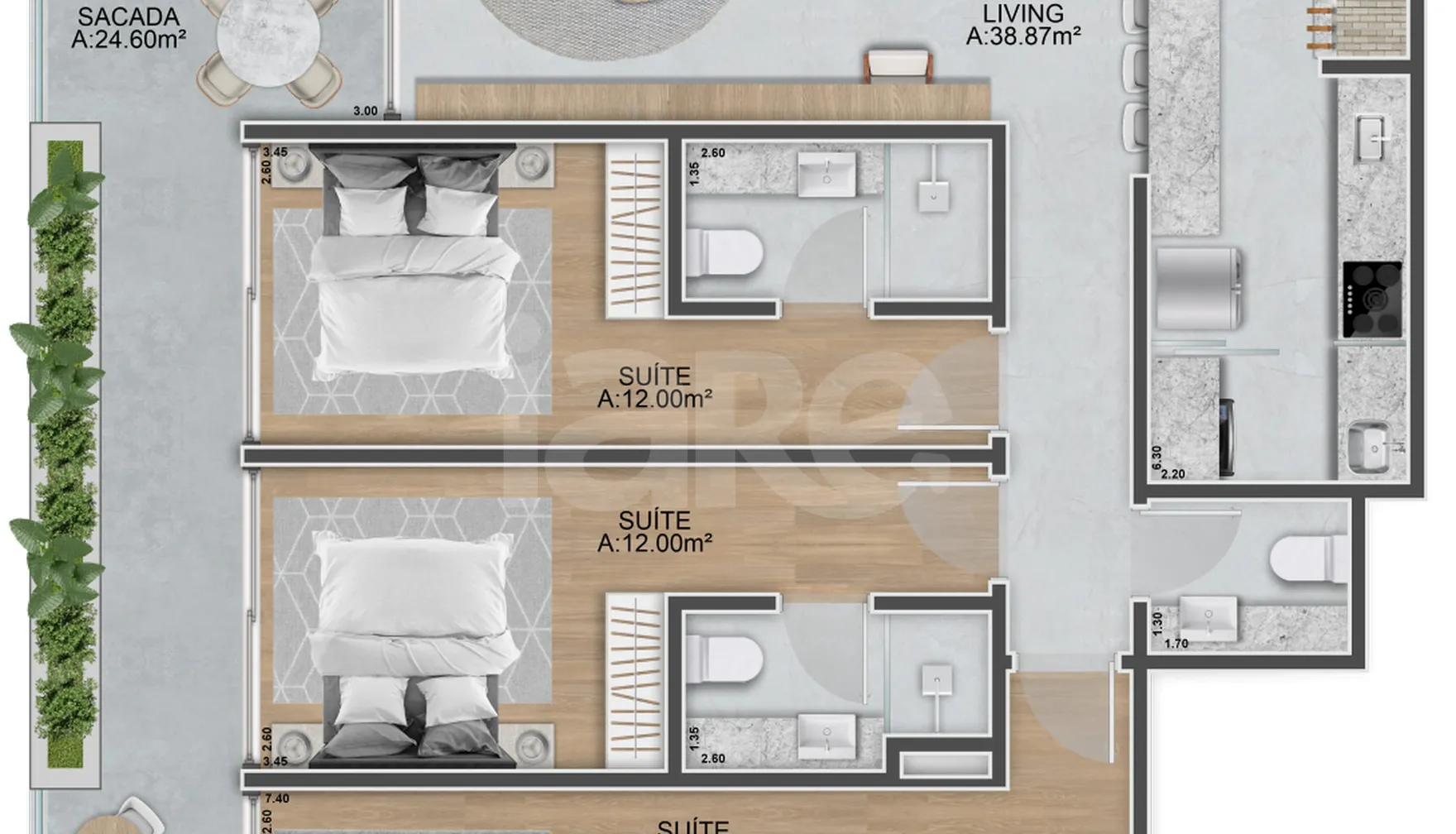 Planta — Garden 184,15 m²