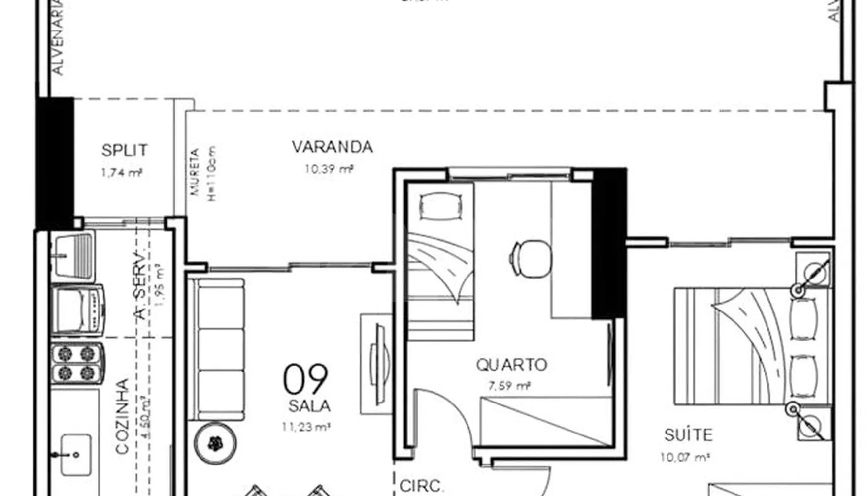Planta — Garden 94,13 m²