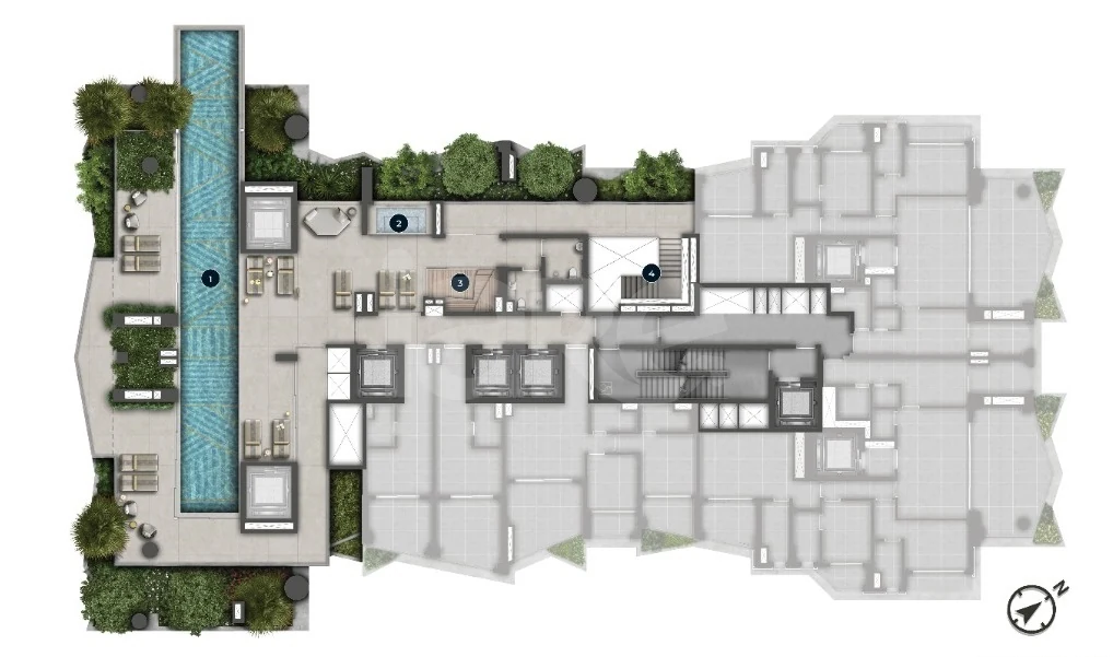 Planta — Pavimento 23