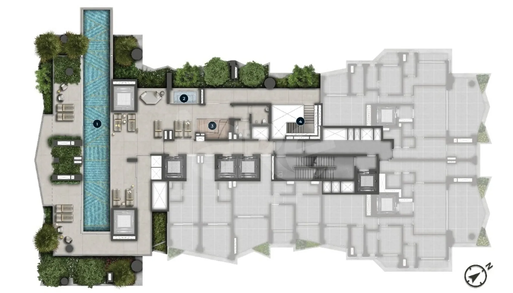 Planta — Pavimento 23