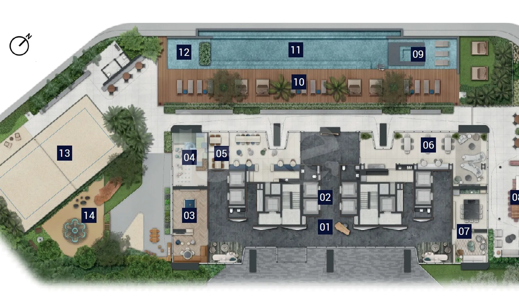 Planta — Lazer Elevado implatação humanizada