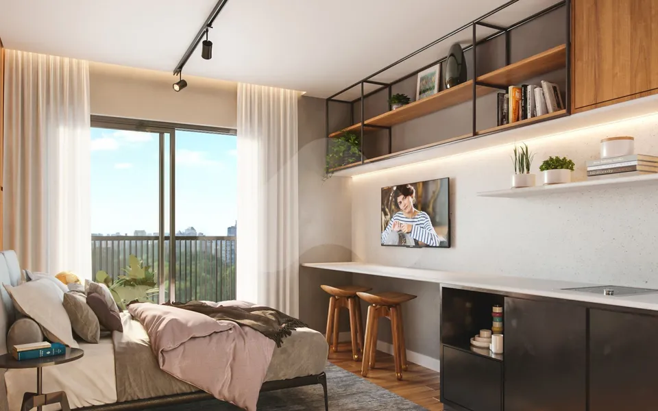 AD 330 - Apartamento com 45,88 m², em Santo Amaro — foto 3