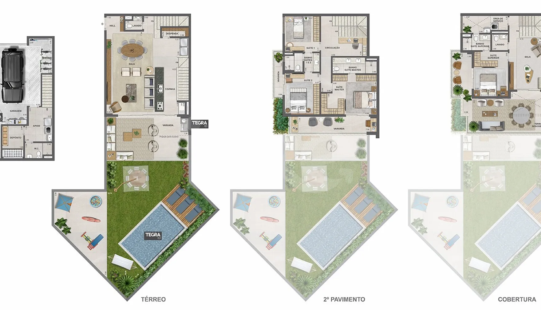 Planta — Casa em Condomínio 434,88 m²