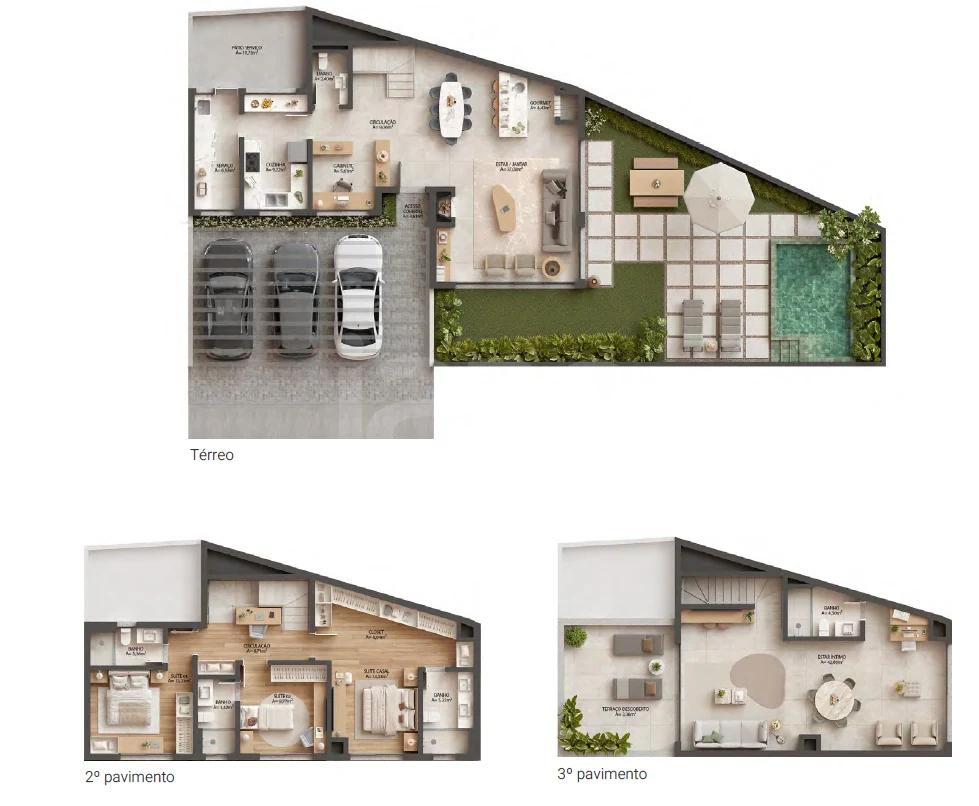 Planta — Casa em Condomínio 377,56 m²