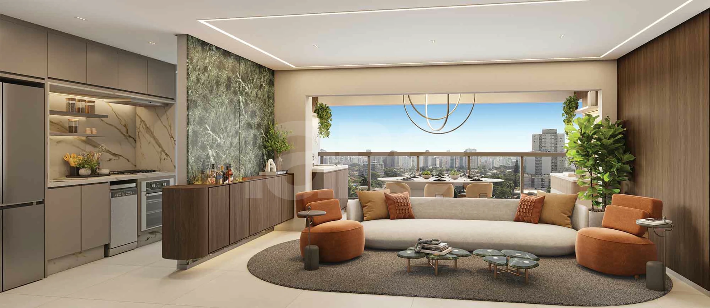 Blue Marine Home Resort - Apartamento com 56,47 m², em Vila Monte Alegre — foto 2