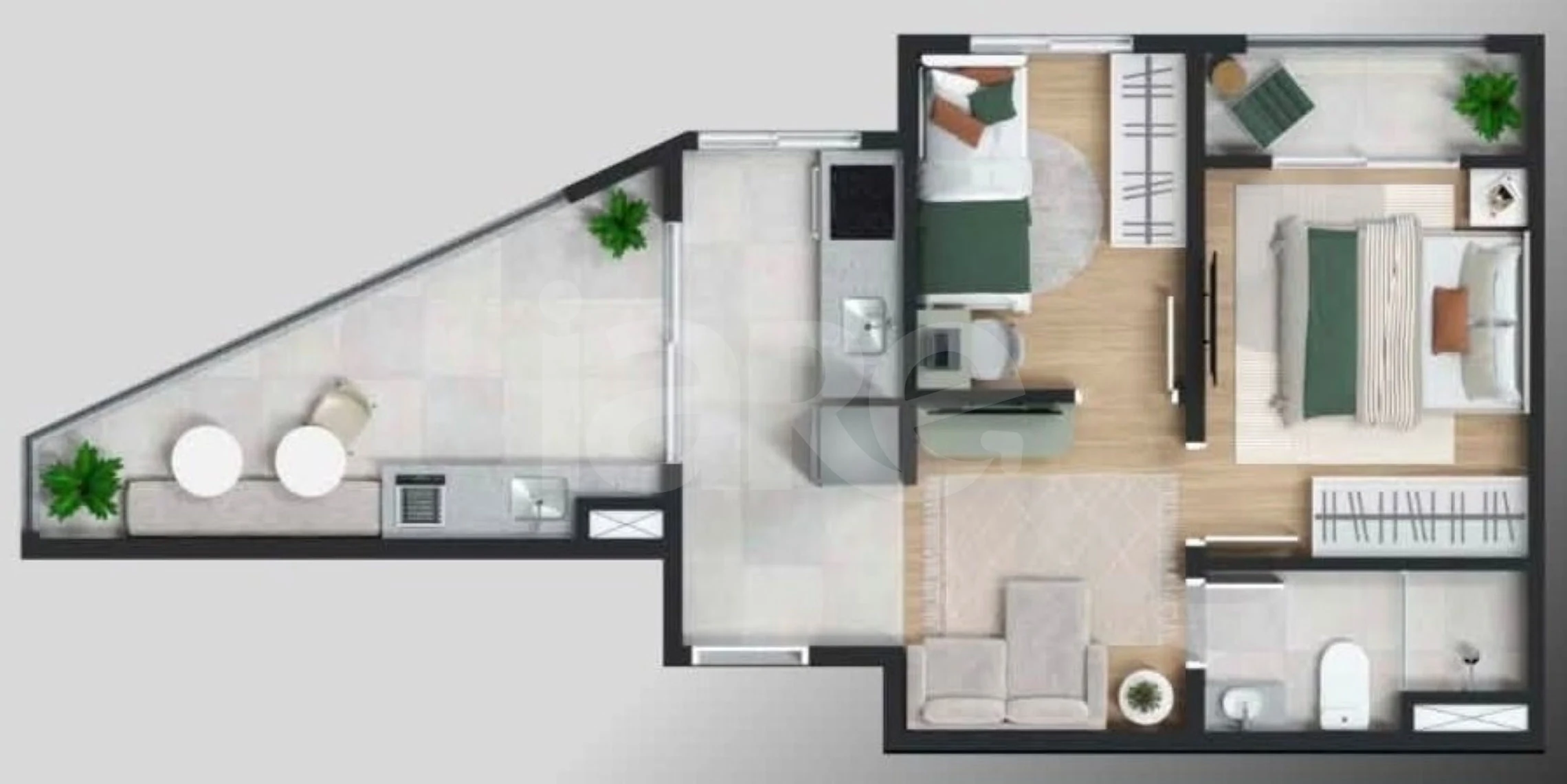 Planta — Garden 42 m²