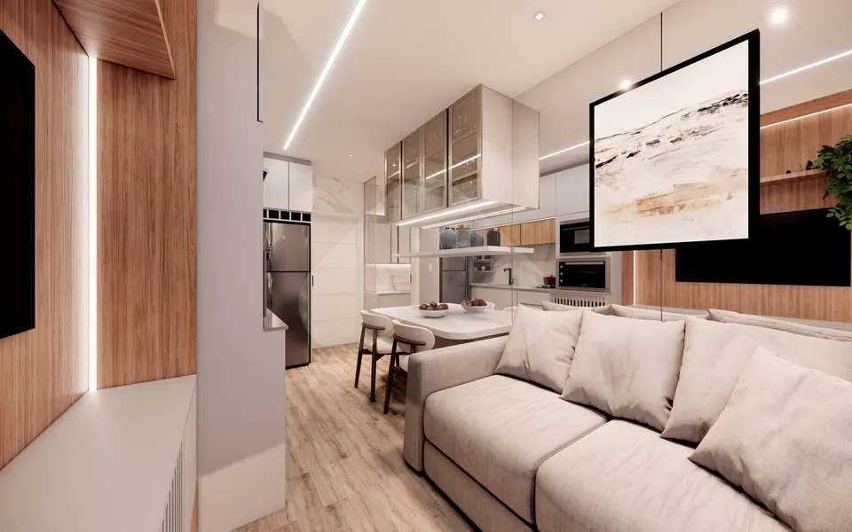 Smart Living Portão - Studio com 18,45 m², em Portão — foto 12