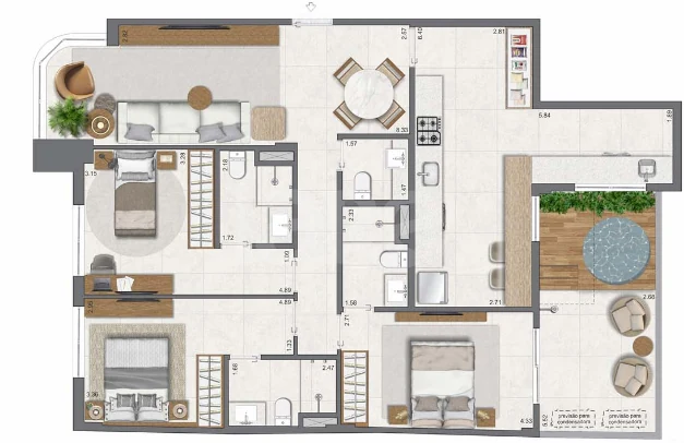 Planta — Garden 116,53 m²