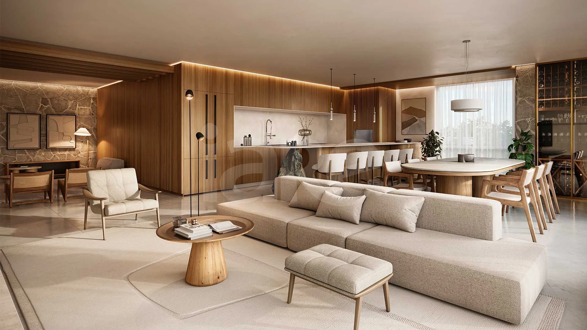 Garden Park Home Club - Apartamento com 150,22 m², em Pioneiros — foto 2