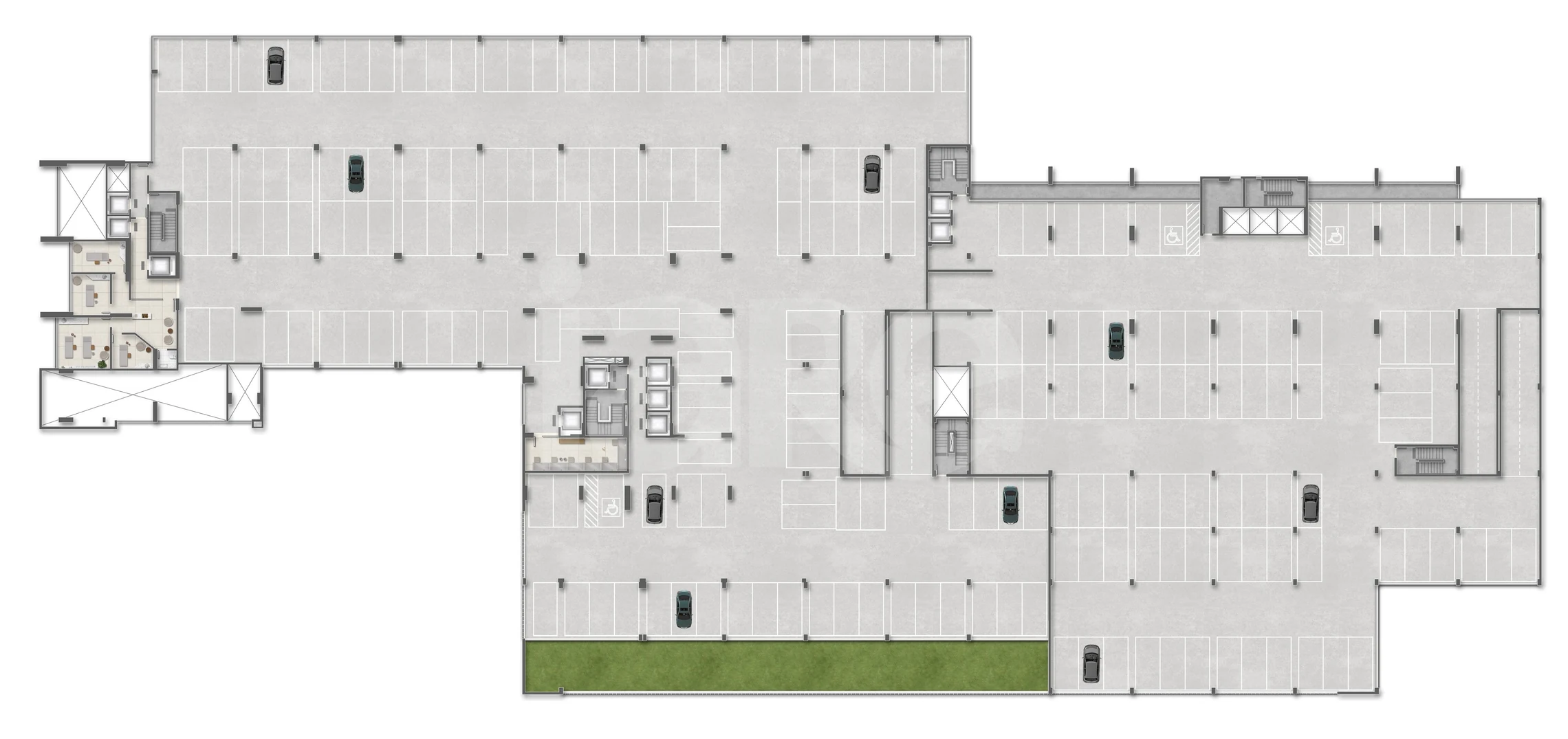 Planta — Pavimento garagem 03