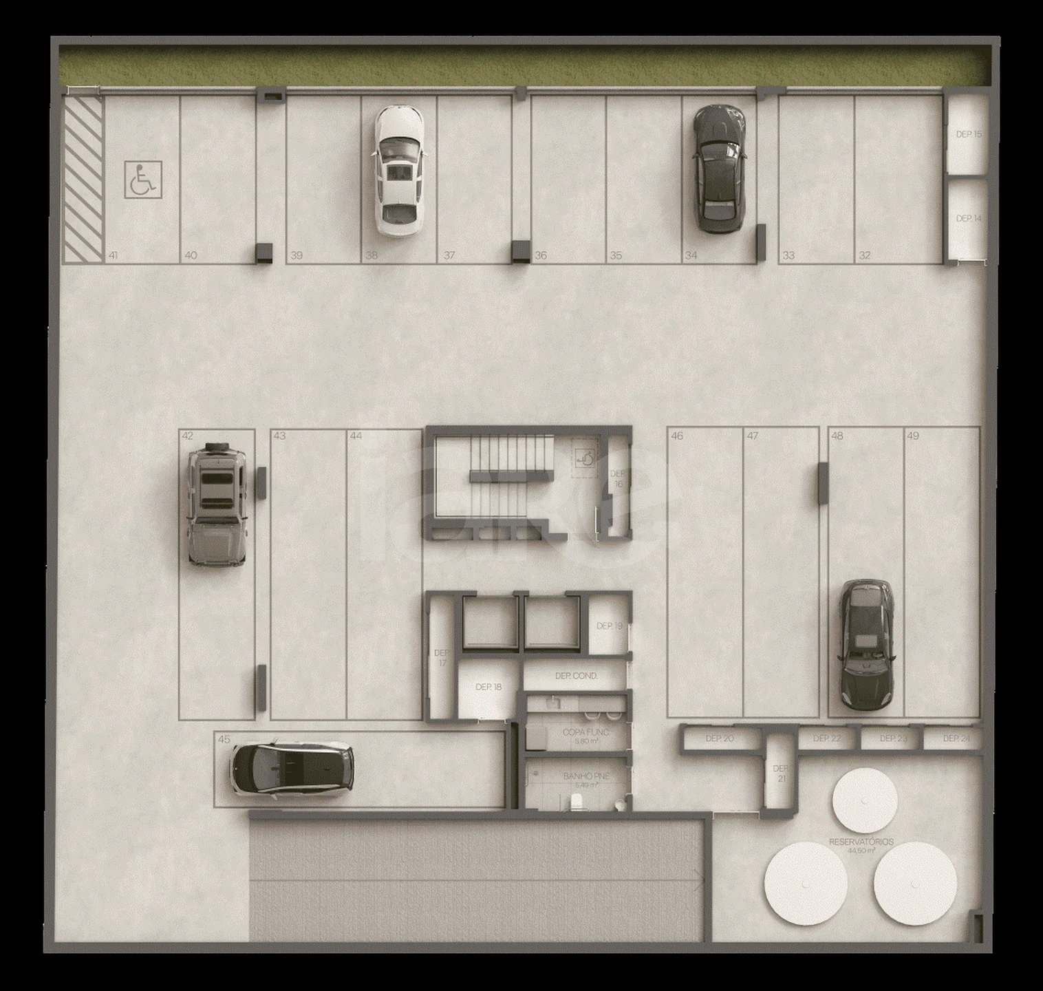 Planta — Pavimento subsolo 02