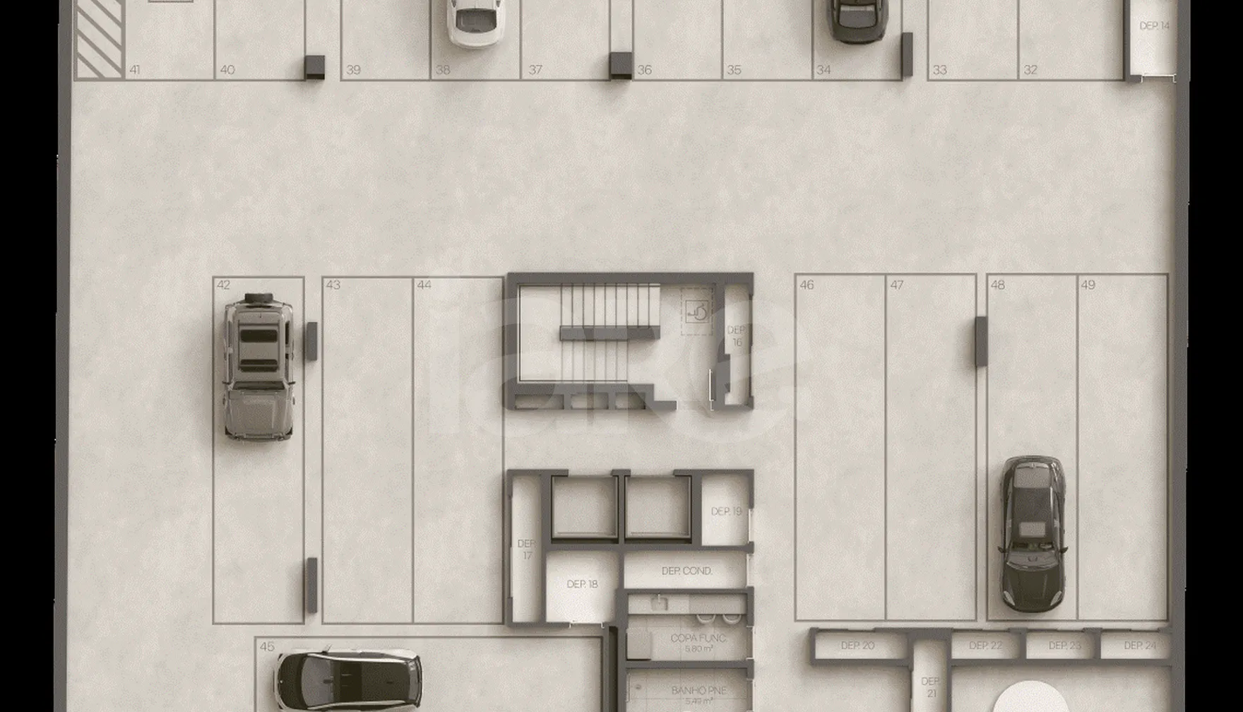 Planta — Pavimento subsolo 02