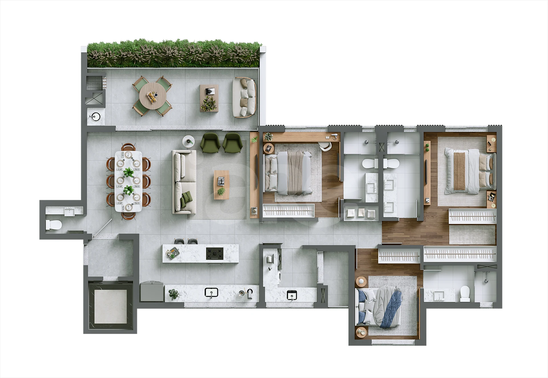 Planta — Apartamento 147,84 m²