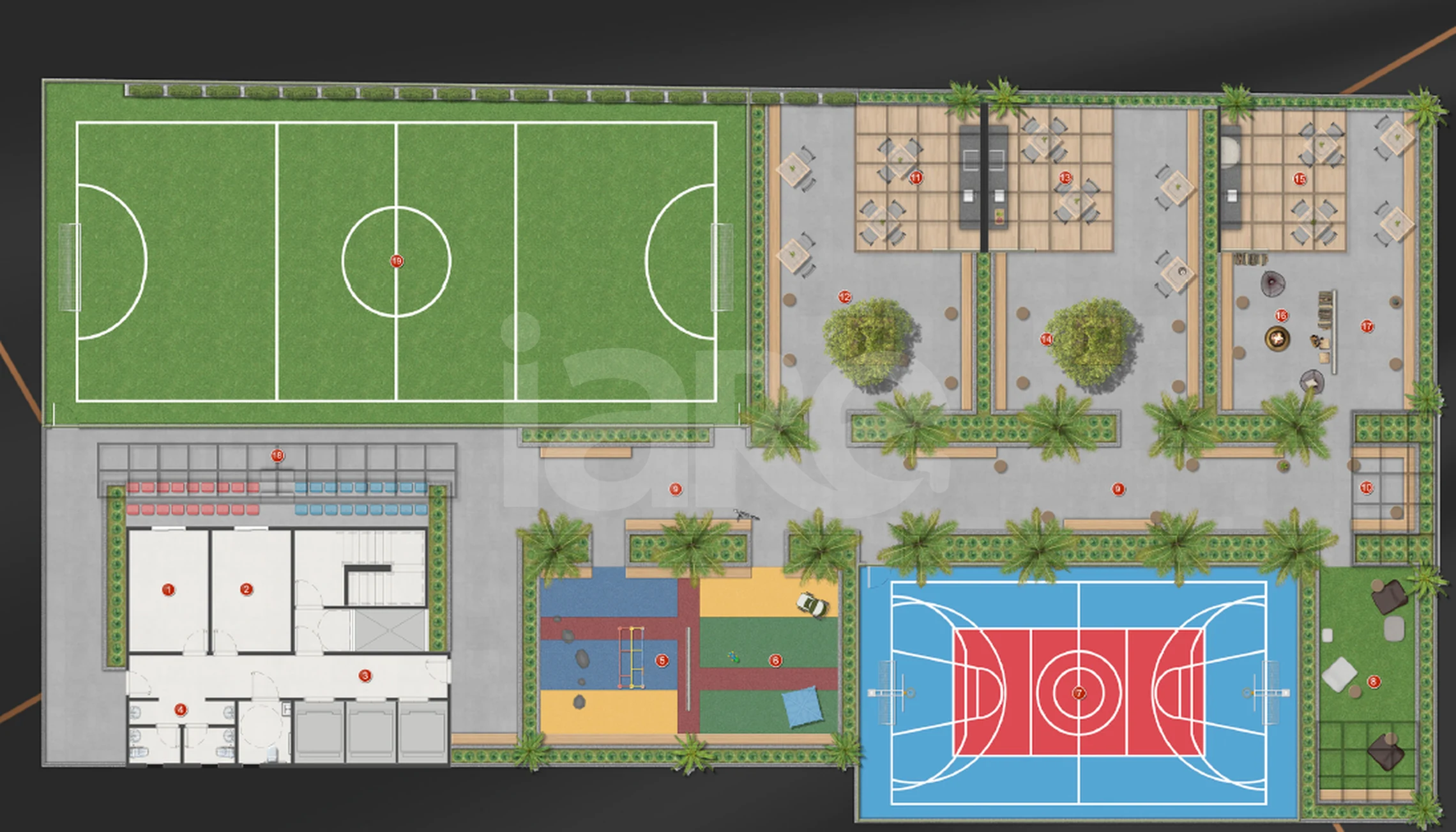 Planta — Pavimento lazer