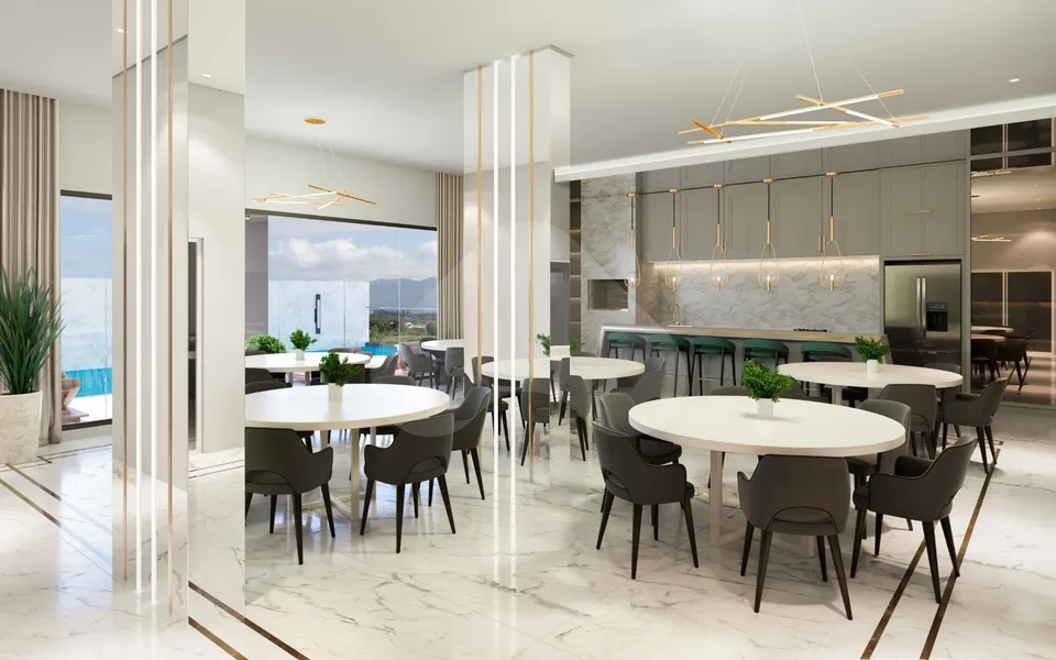 Clara Palace - Apartamento com 76,7 m², em Perequê — foto 5