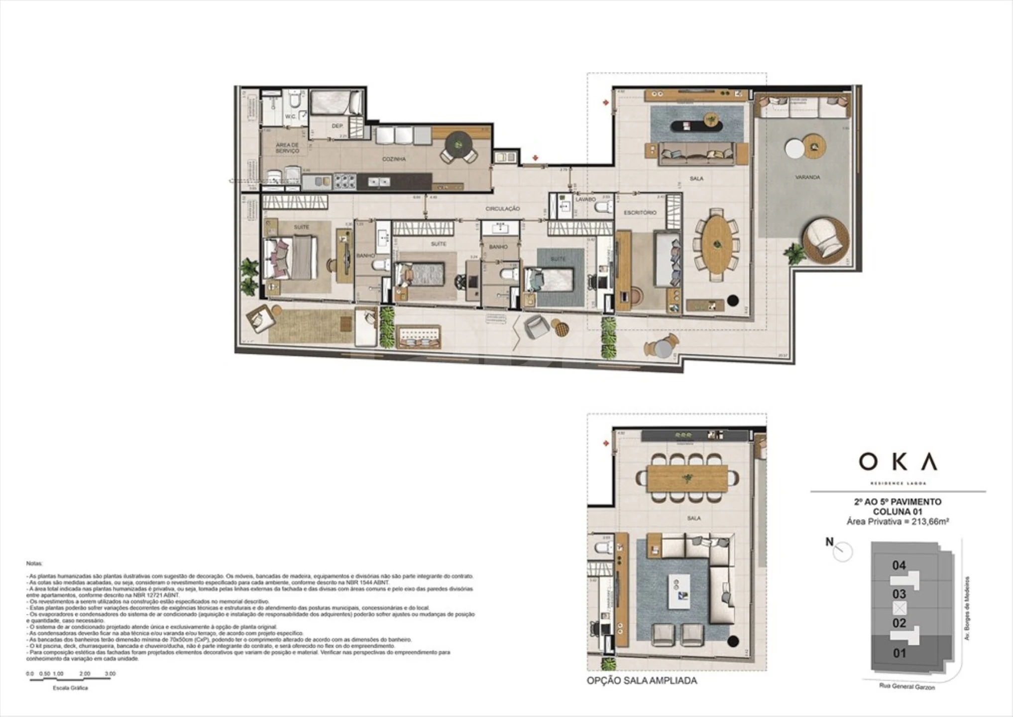 Planta — Apartamento 213,66 m²