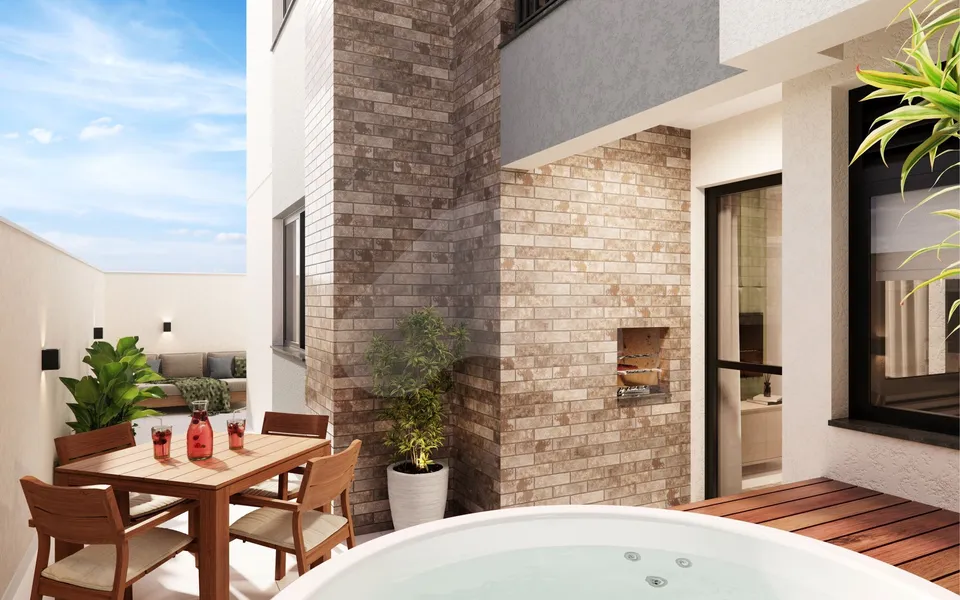 Mantiqueira - Apartamento com 48,64 m², em Bairro Alto — foto 2